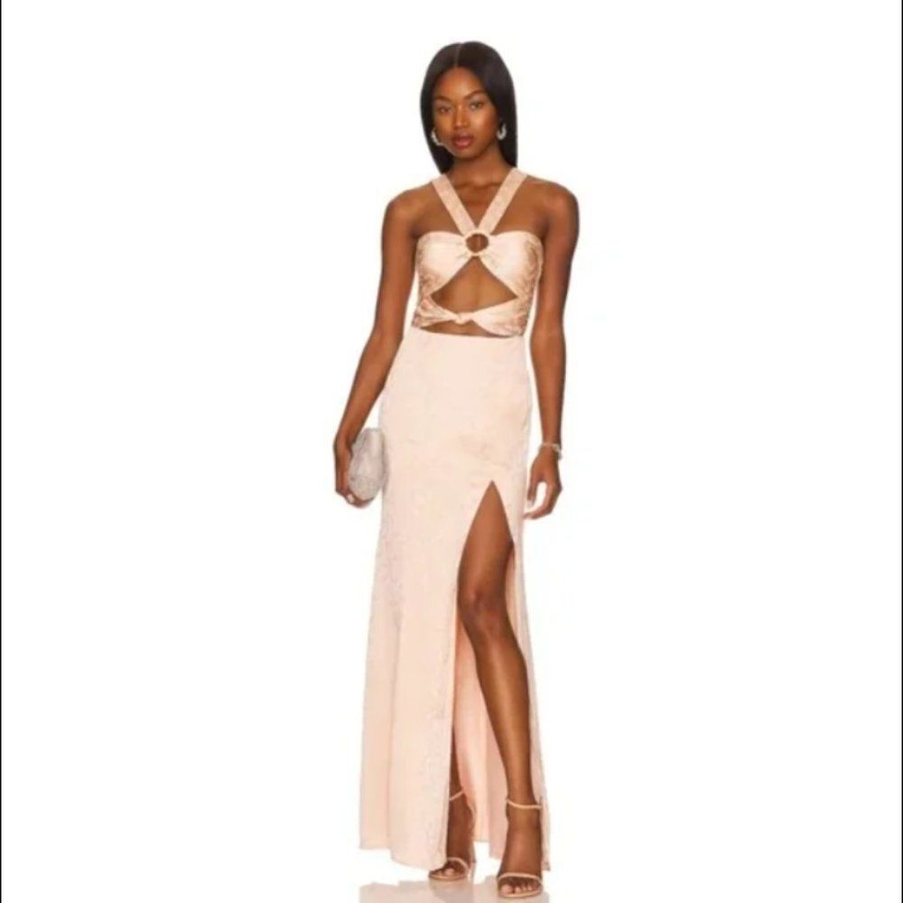 MAJORELLE‎ Giannina Gown in Apricot Medium